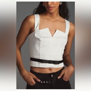 Anthropologie Maeve Structured Corset Top Size 4